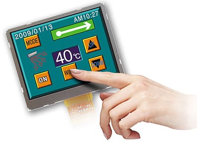 A simple touch screen from Optrex